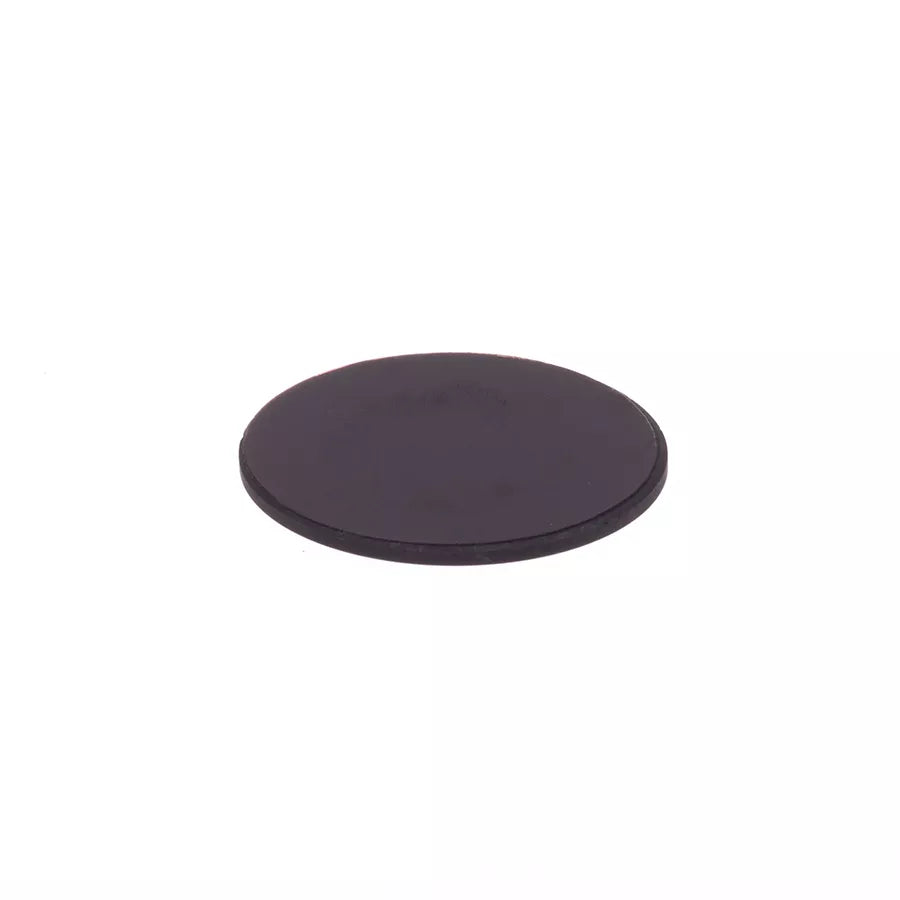 Original Schungit / Laptop-Platte rund (selbstklebend)